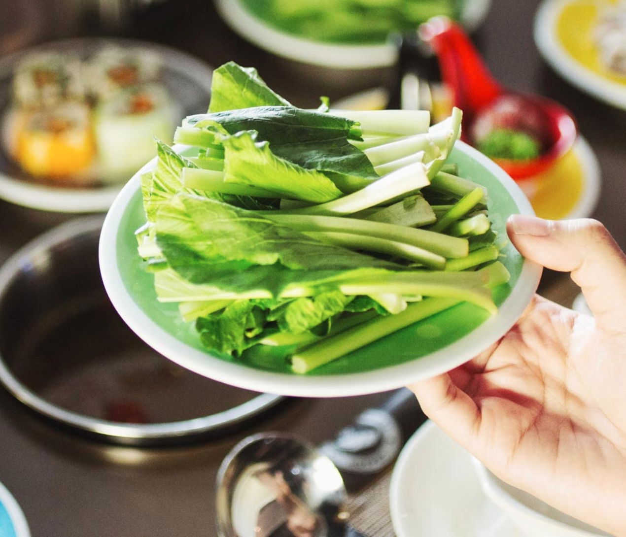 Rau phục vụ kichi kichi