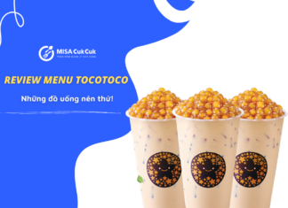 Review menu TocoToco – Thức uống nào ngon nhất tại TocoToco Menu TocoToco