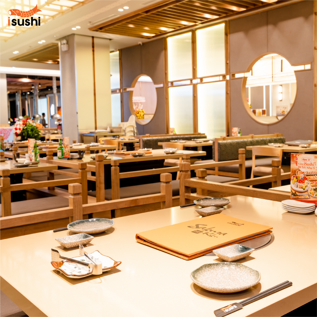Không gian nhà hàng iSushi