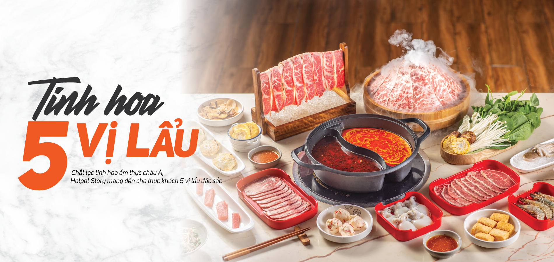 menu nước lẩu đa dạng ở Hotpot Story
