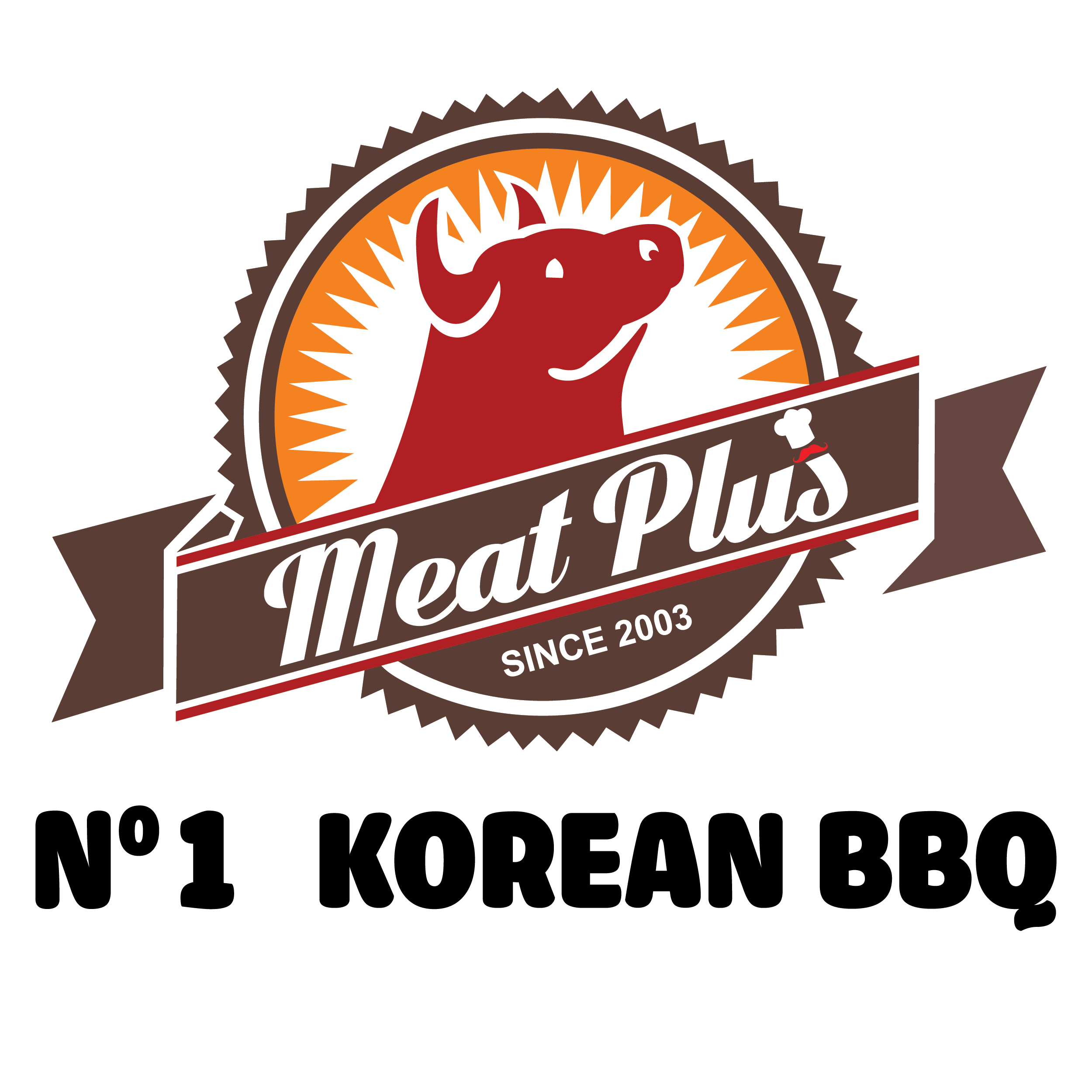 logo nhà hàng meat plus