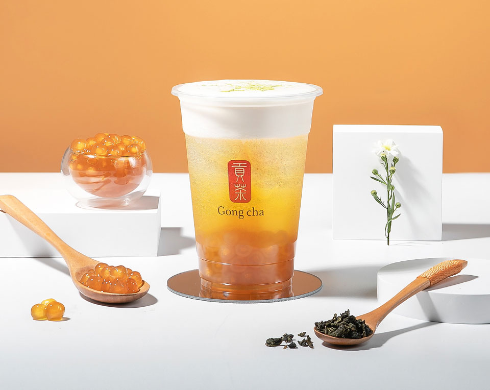 trà kem sữa gong cha