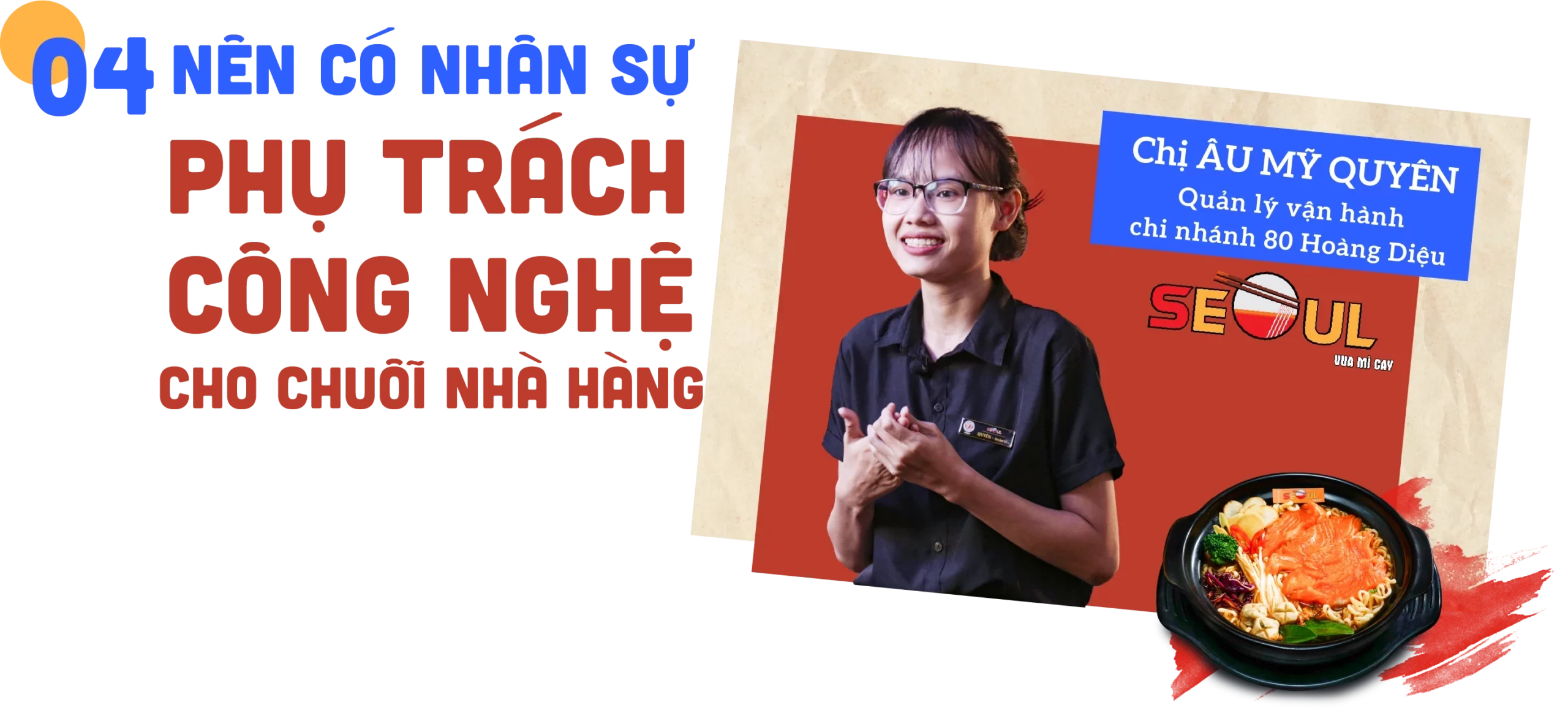 Nhân sự F&B giỏi về công nghệ