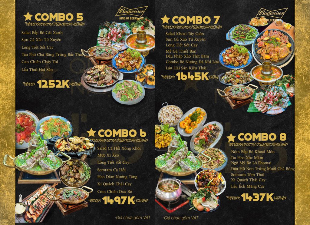 Menu Quán Nhậu Tự Do