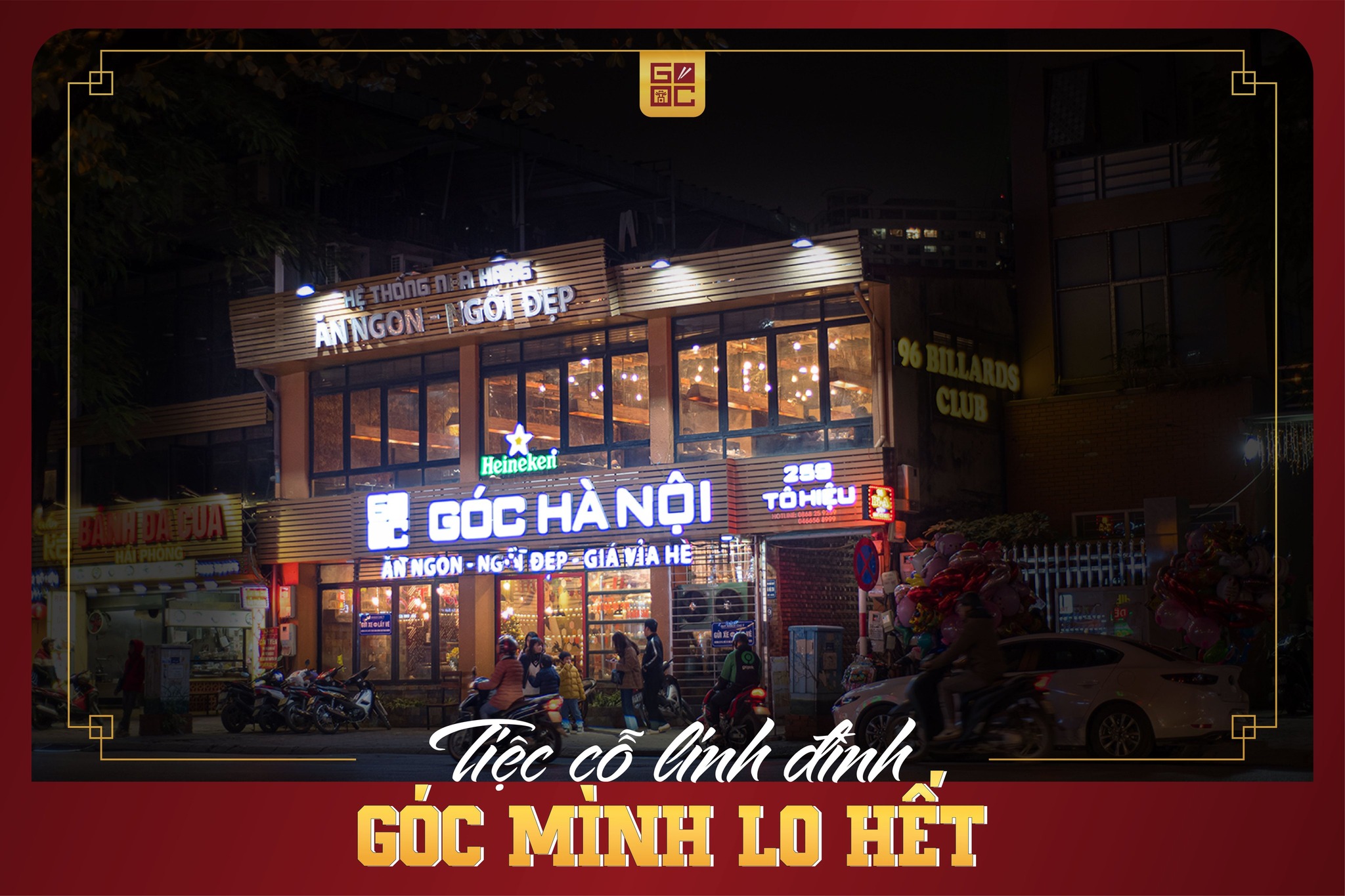 Không gian nhà hàng Góc Hà Nội - nhà hàng rẻ cho nhóm ở Hà Nội