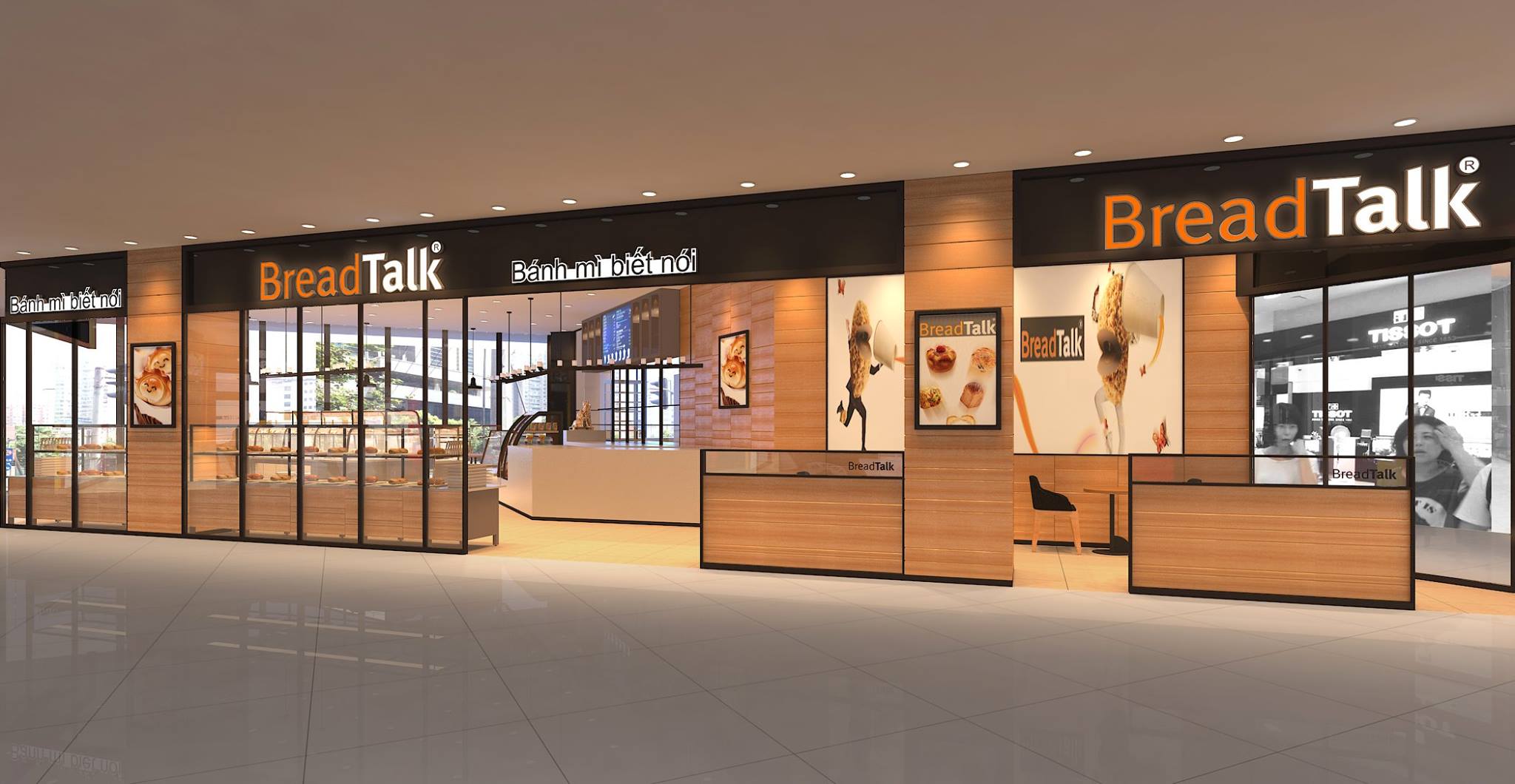 breadtalk cửa hàng đẹp - nhượng quyền thương hiệu bánh ngọt