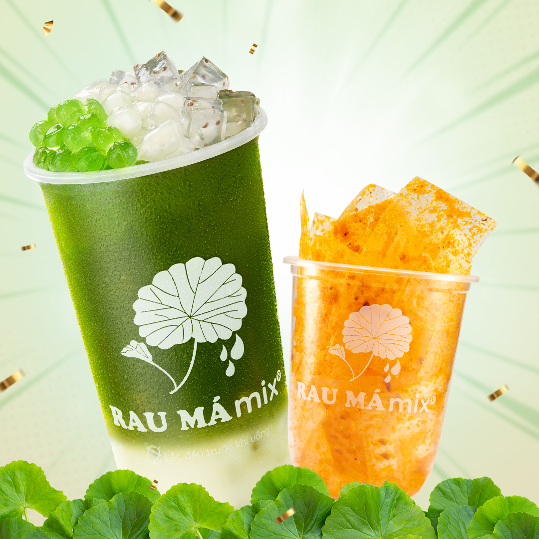 nhượng quyền rau má mix