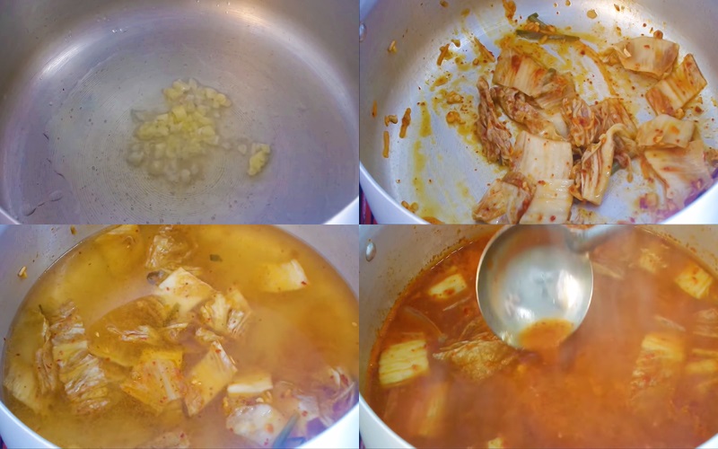 nấu nước dùng mỳ cay