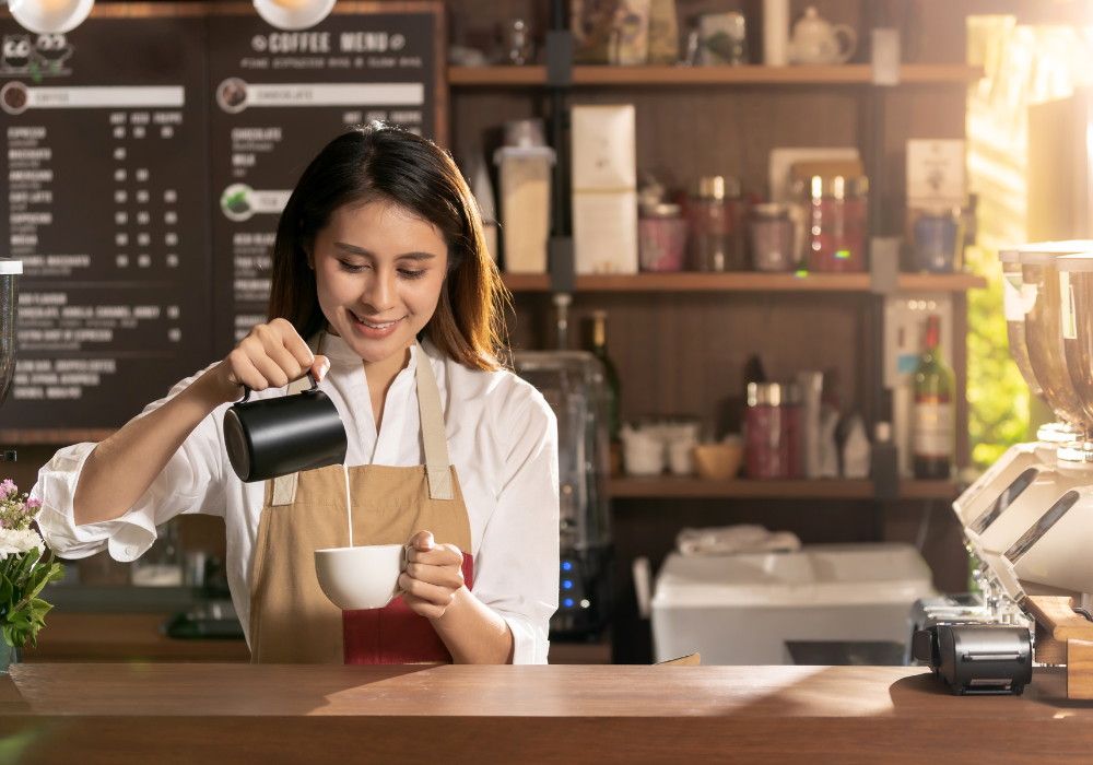 cách tính lương nhân viên quán cafe