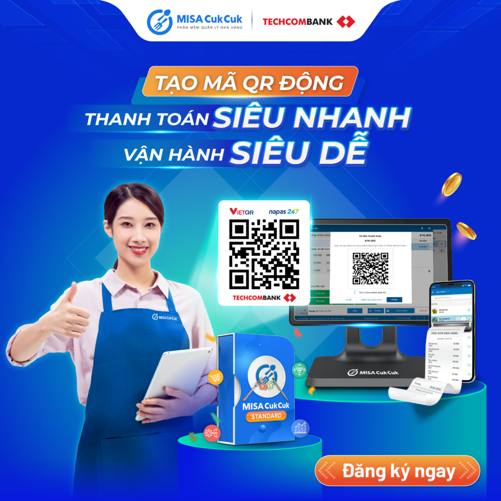 MISA CukCuk hợp tác cùng Techcombank
