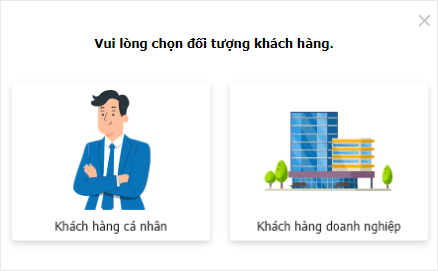 Chọn đối tượng khách hàng