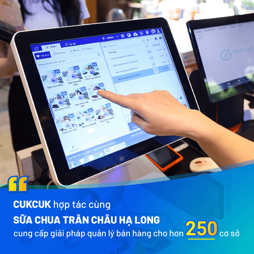 Sữa chua trân châu Hạ Long tin dùng MISA CukCuk