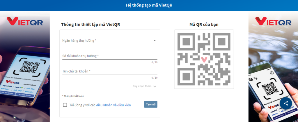 Tạo mã VietQR
