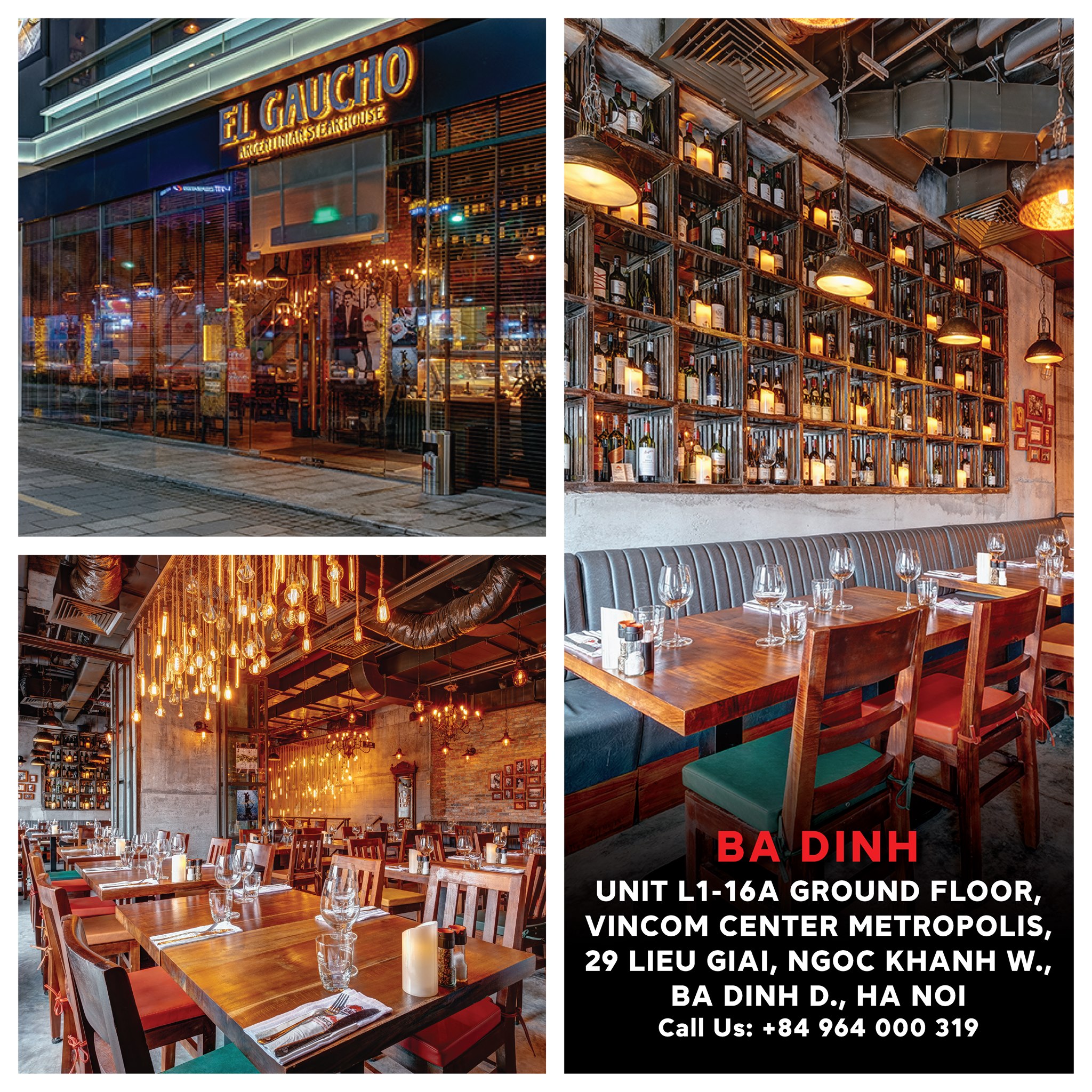 Nhà hàng đẹp ở Hà Nội El Gaucho