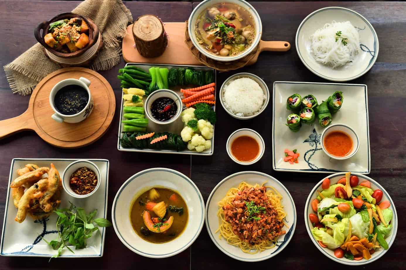 thực đơn nhà hàng chay