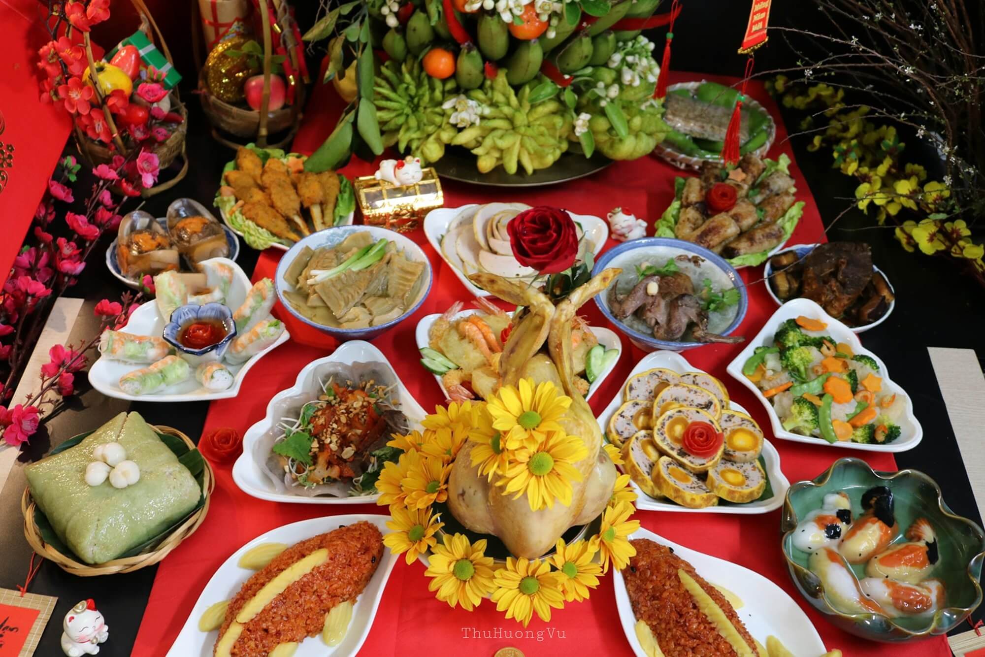cách bày trí mâm cúng tất niên