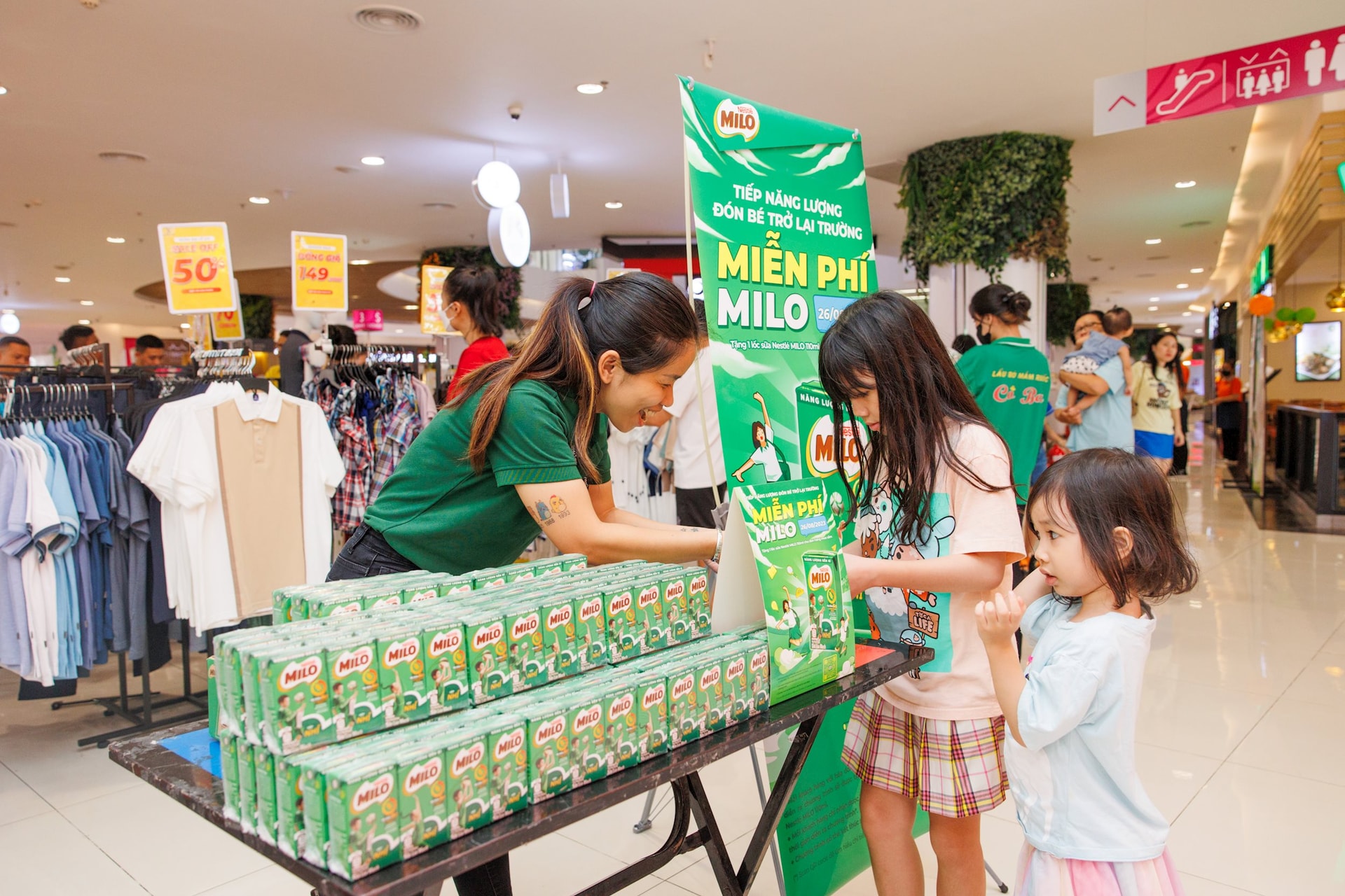 Milo có mặt tại hầu hết các hệ thống siêu thị lớn