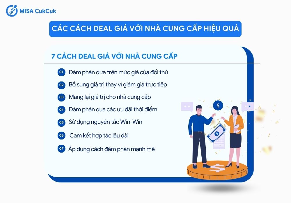 Cách deal giá với nhà cung cấp hiệu quả