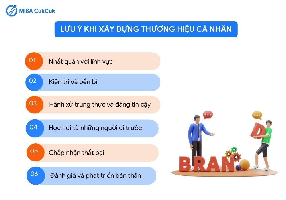 Những lưu ý khi xây dựng thương hiệu cá nhân