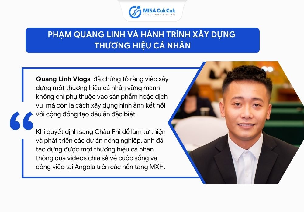 Phạm Quang Linh và hành trình xây dựng thương hiệu cá nhân