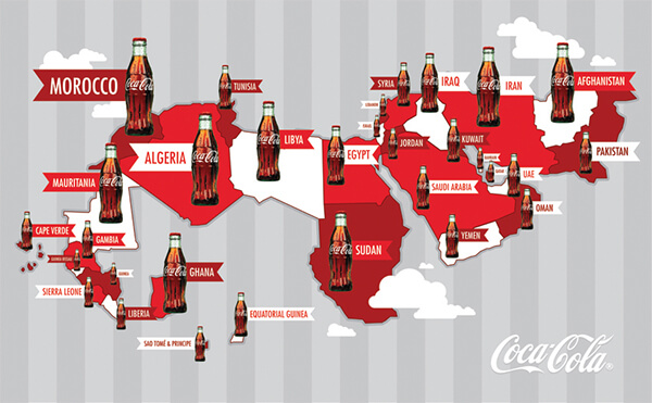 Phân phối bao phủ toàn cầu, chiến lược marketing của coca cola