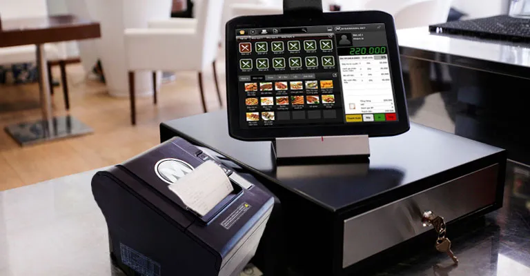 chi phí ban đầu khi sử dụng máy pos tính tiền cảm ứng