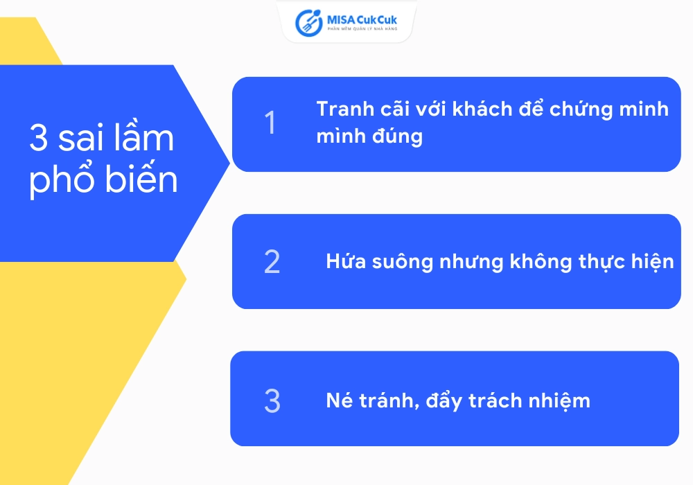 3 sai lầm phổ biến khiến khách hàng càng phàn nàn nhiều hơn