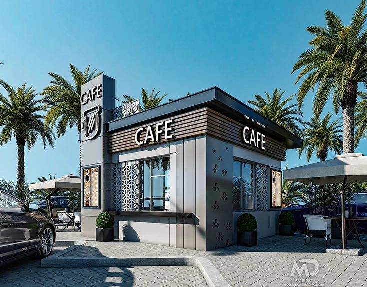 Mô hình cafe drive-thru