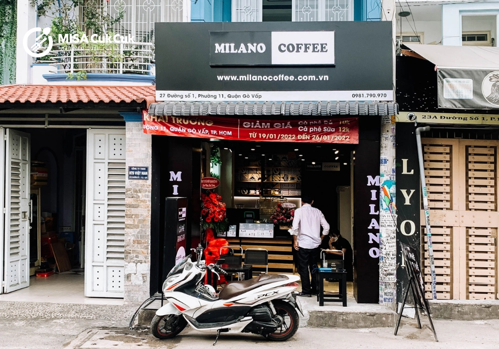 Milano coffee nhượng quyền thương hiệu