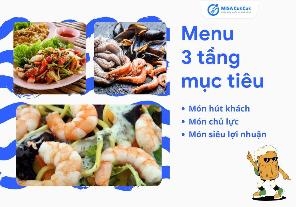 Mục tiêu doanh thu quán bia trong menu