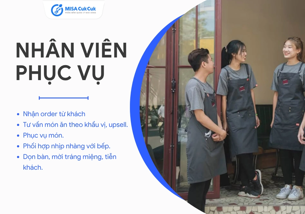 Nhân viên phục vụ FOH là gì