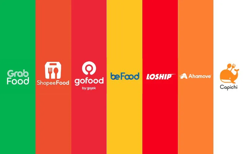 các app giao đồ ăn