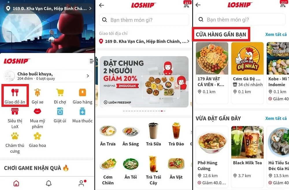 cạnh tranh về hình ảnh và giá trên app