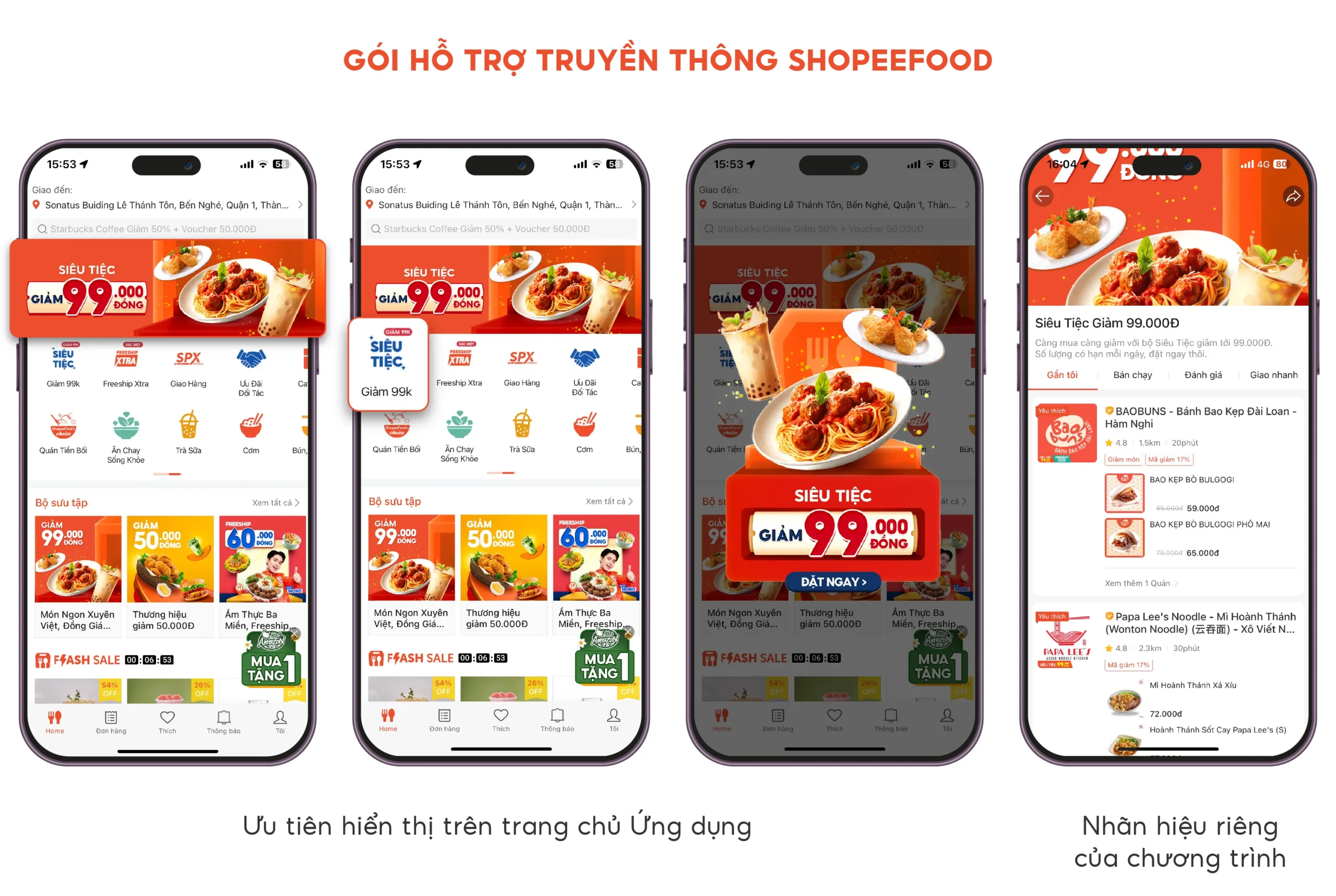 chạy chương trình khuyến mãi trên app