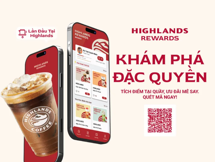 chương trình khách hàng thân thiết của highlands