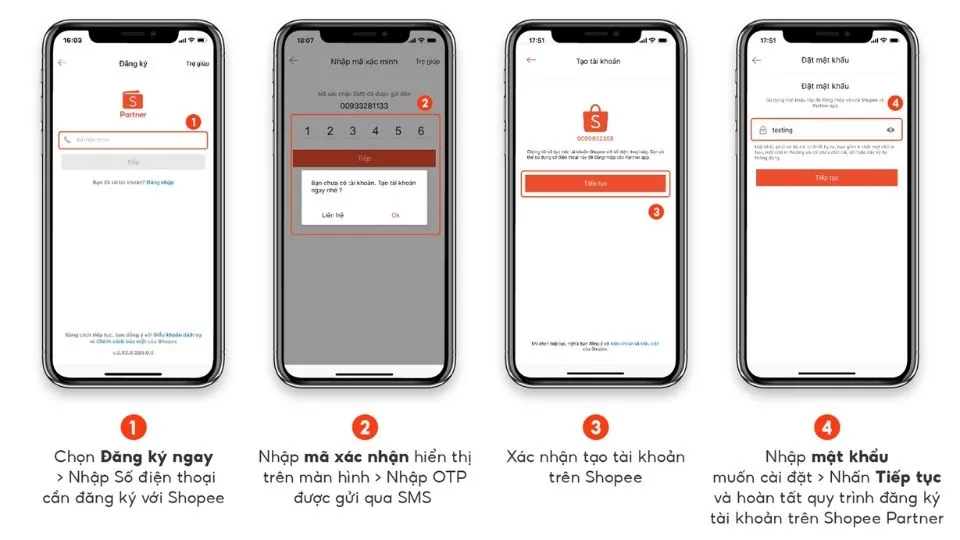 hoàn tất đăng ký bán đồ ăn trên app