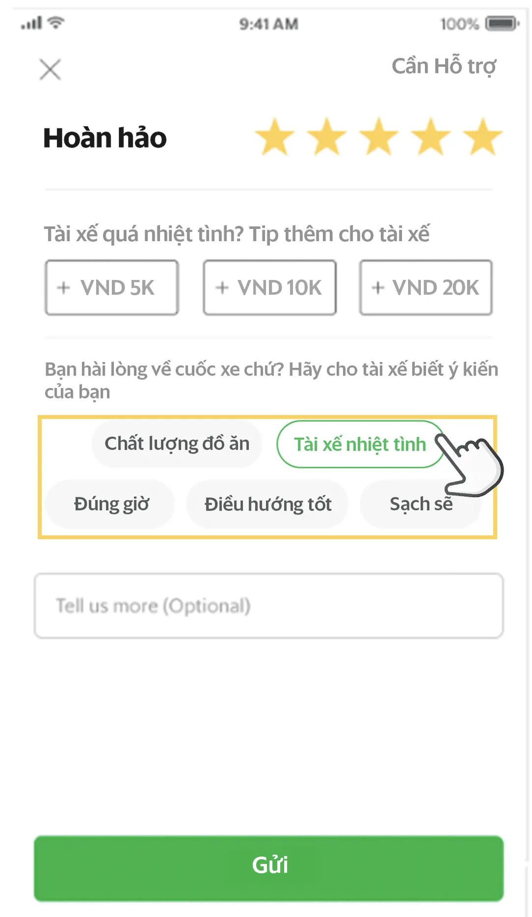 đánh giá ảo trên app