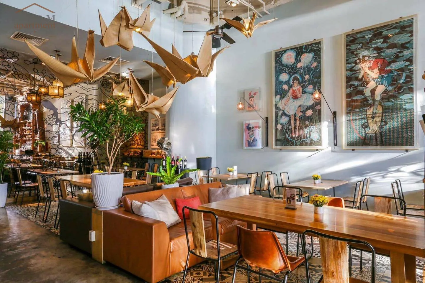 nhà hàng bistro phong cách châu Âu