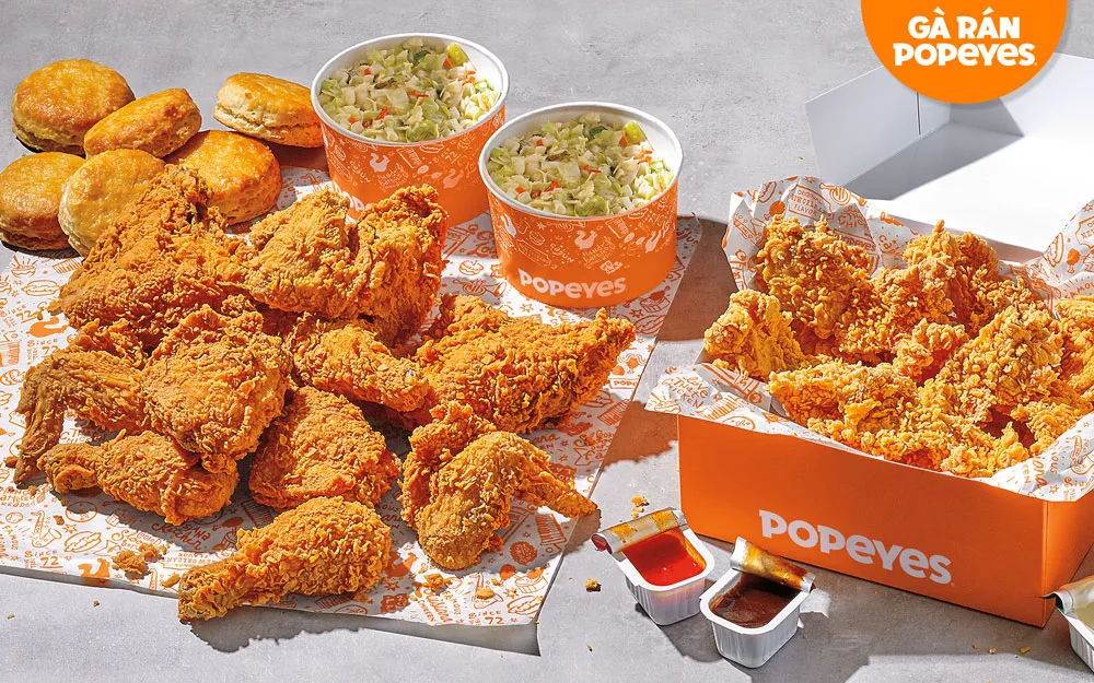 nhượng quyền gà rán popeyes