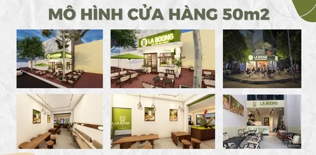 thiết kế cửa hàng laboong 50m2