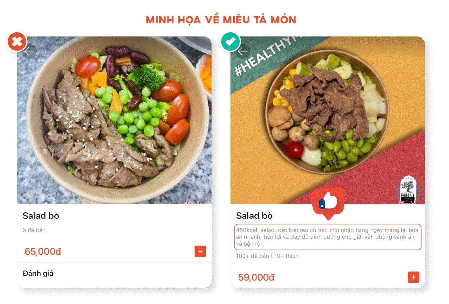 tối ưu hình ảnh, mô tả sản phẩm trên app