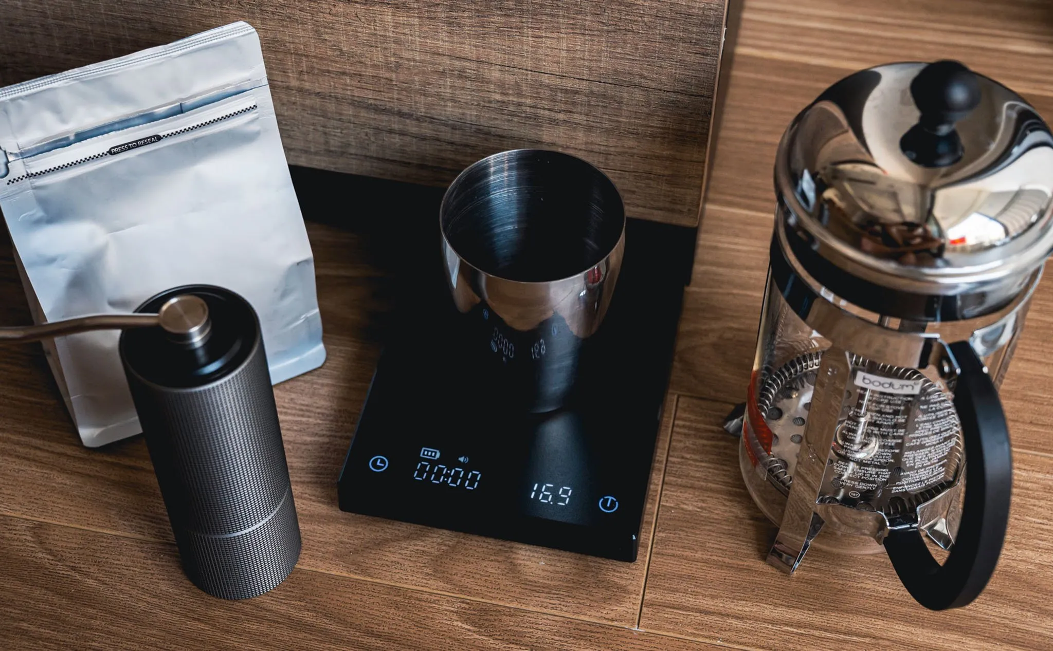 cách pha cold brew bằng bình French Press
