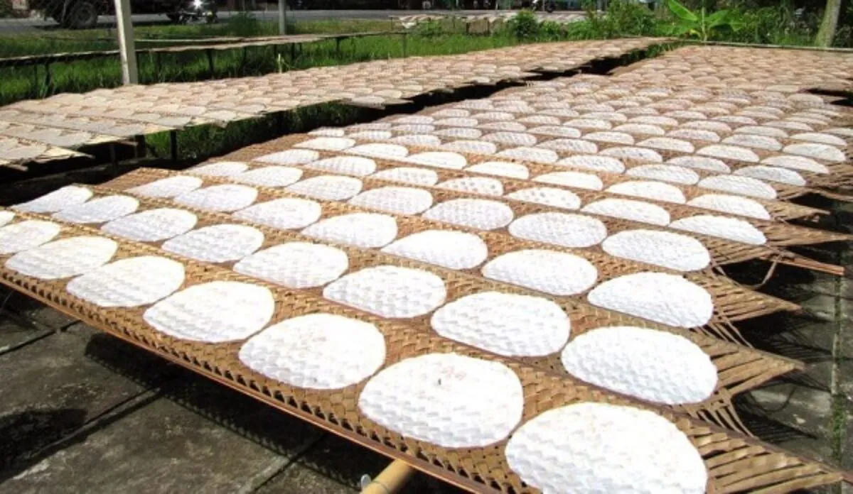 mô hình bánh tráng thủ công xuất khẩu